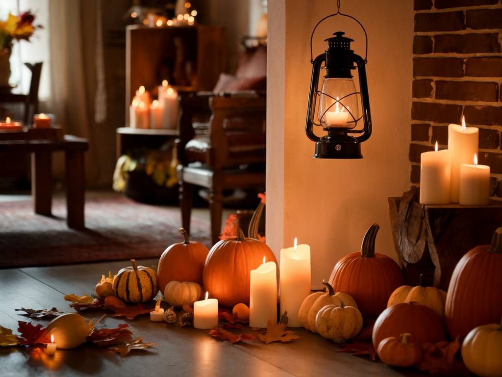 Créer une ambiance chaleureuse avec des bougies décoratives pour l'automne