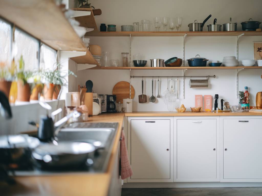Transformez votre cuisine avec la tendance des étagères ouvertes : astuces et inspirations.
