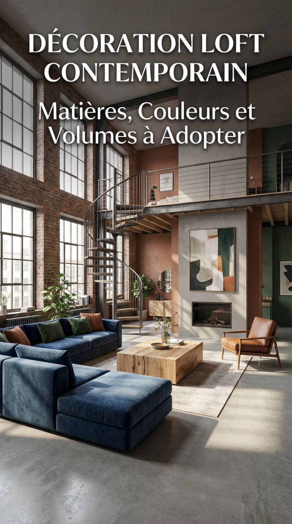 Décoration loft contemporain : matières, couleurs et volumes à adopter